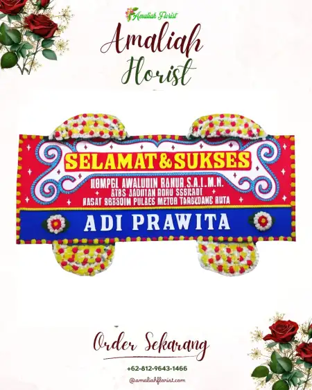 Papan Bunga Ucapan Selamat Tlogodepok